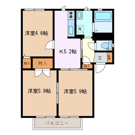 霞ケ浦駅 徒歩30分 1階の物件間取画像